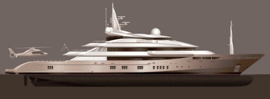 A Mega Yacht